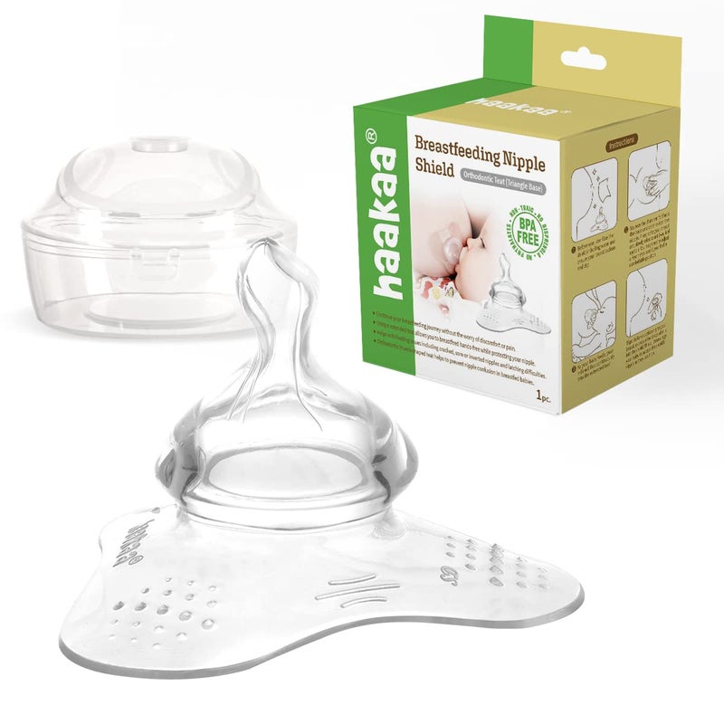 haakaa Nipple Shield Orthodontic Teat for Cracked Flat Inverted Nipple and Latch On Difficulties - Image 1