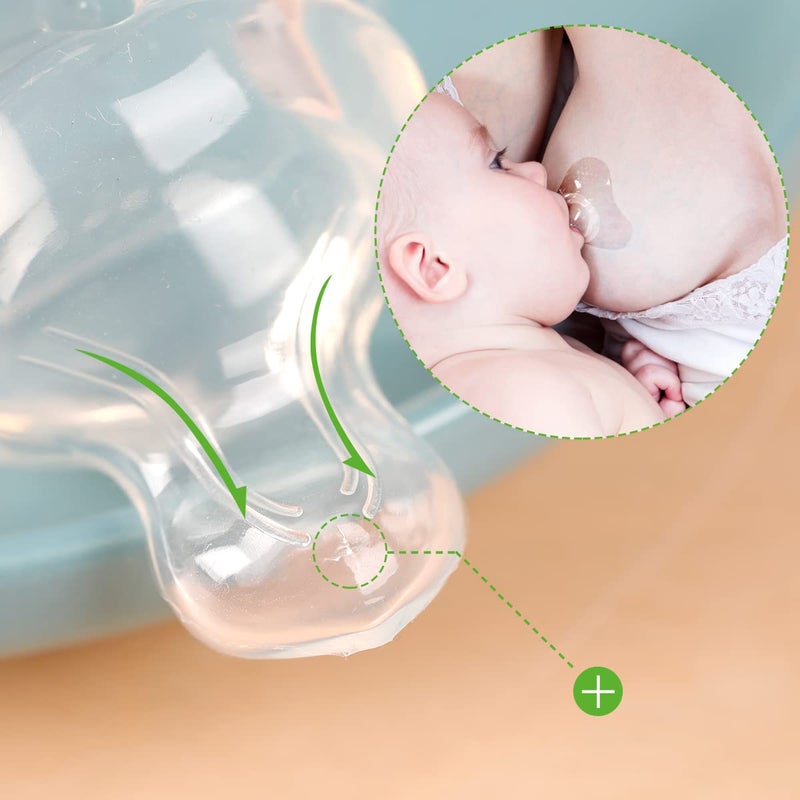 haakaa Nipple Shield Orthodontic Teat for Cracked Flat Inverted Nipple and Latch On Difficulties - Image 3