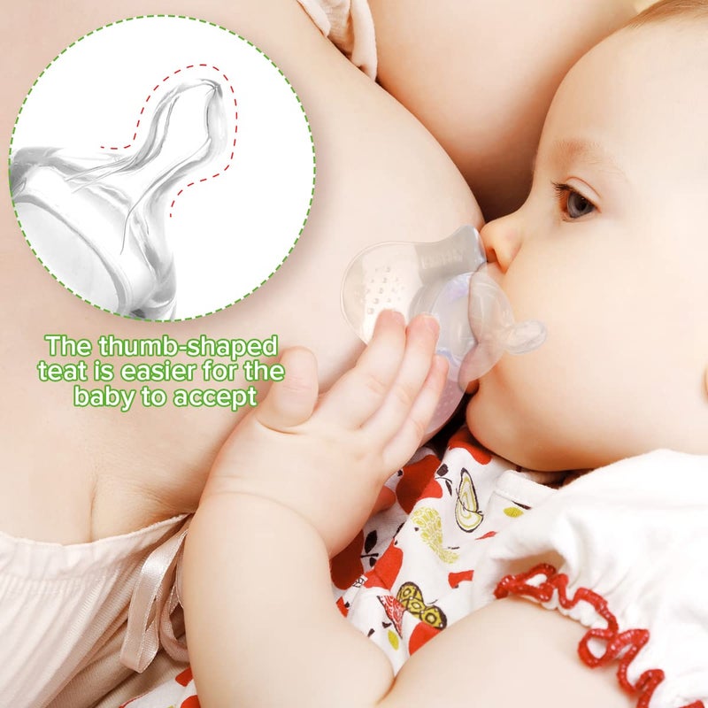 haakaa Nipple Shield Orthodontic Teat for Cracked Flat Inverted Nipple and Latch On Difficulties - Image 5