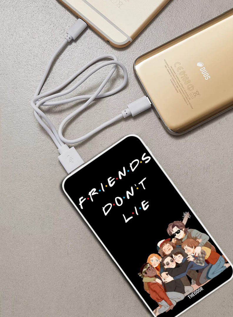 Theodor 10,000 mAh Super Fast Charging Ultra Compact Power Bank with Quick Charge & Power Delivery, Portable Charger For iPhone and Android Friends Dont Lie - Image 2