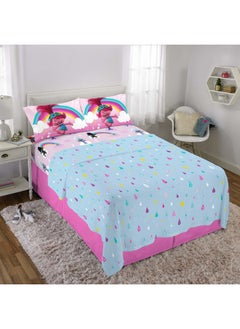 Franco Kids Bedding Super Soft Sheet Set, Full, Trolls World Tour  - Image 2
