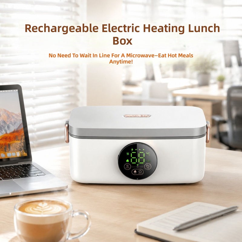 Woke Wireless Heating Lunch Box - USB Rechargeable, No Water Needed, Perfect for Office Workers - Image 5