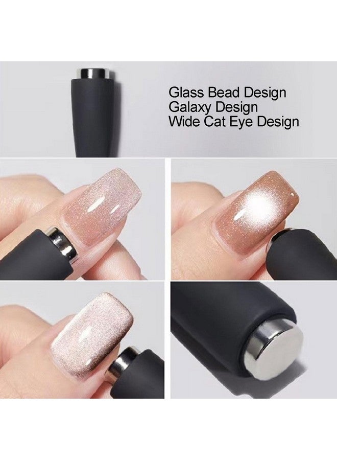 NAIL GIL NAILGIL 5 in 1 Nail Magnet Tool, Multi-function Cat Eye Magnet for Nails, Strong Cat Eye Gel Nail Polish Magnetic Stick Accessories for Nail Art Design Salon Quality, Pink - Image 4