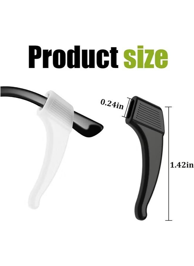 fdsport 6 Pairs Eyeglasses Retainers Silicone Glasses Temple Holders Anti-Slip Protectors Glasses Stoppers Ear Grip Hooks - Image 2