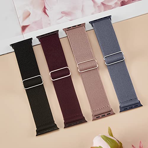 CCnutri Stretchy Nylon Solo Loop Bands Compatible with Apple Watch Band 38mm 40mm 41mm 42mm 44mm 45mm 46mm 49mm, Sport Elastic Wristbands Women Men Straps for iWatch Series 11 10 9 8 7 6 5 4 3 Ultra/SE 3 2 1 - Image 4