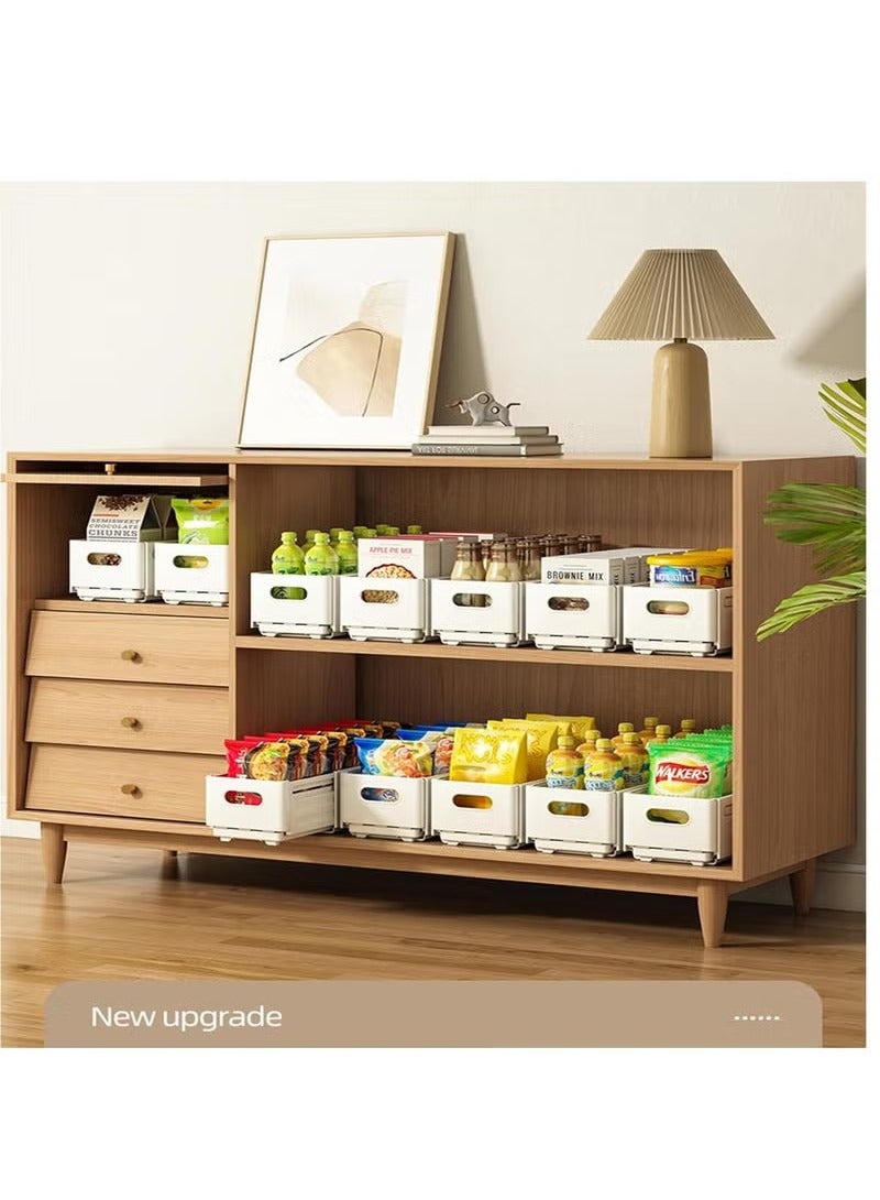 Beauenty 3 Pack Adjustable Expandable Large Capacity Plastic Drawer Organizer, Stackable Storage Box, Drawer Organizers Box, Wardrobe Clothes Organizers Bins, Kitchen Home Desktop Storage Box - Image 5