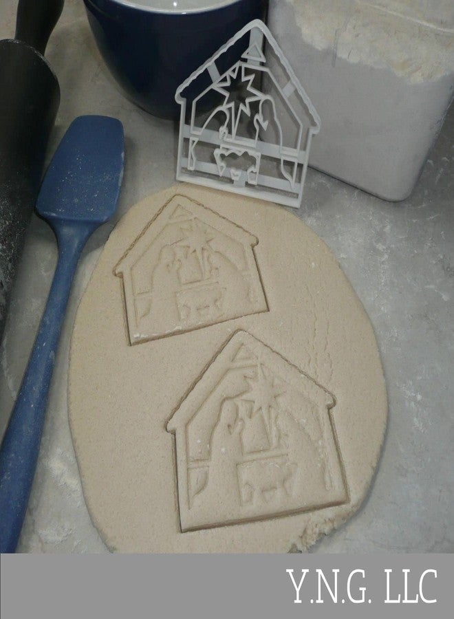 YNGLLC NATIVITY MANGER SCENE BABY JESUS MARY JOSEPH STAR COOKIE CUTTER MADE IN USA PR4495 - Image 2