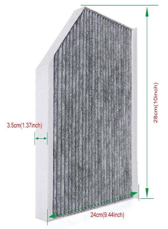 HIFROM arbon Cabin Air Filter Replace Part# 8K0819439A (CUK 2450, CF11179) for Audi A4 (2009-2015), A5 (2008-2015), Q5 (2009-2015), S4 (2010-2015), S5, RS5; Porsche Macan : 2015 - Image 5