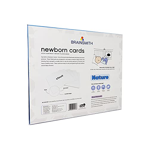 Brainsmith Flash Card for Babies - Nature Learning, High-Contrast Picture Cards Set for New Born Baby and Infants (0-6 Month Old) - Sight and Brain Development - Image 4
