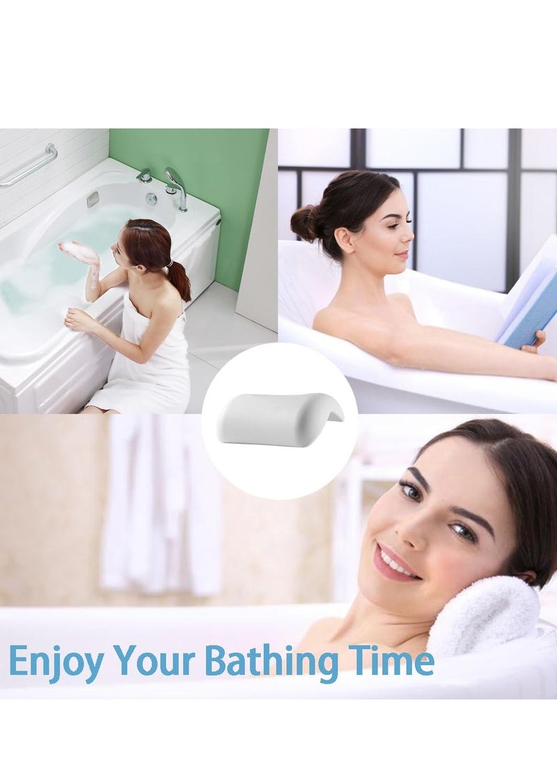 SYOSI Bath Pillow for tub, Waterproof Bath Pillows for tub Neck and Head Support, Comfortable Bath tub Pillow headrest for Soaking, Spa, Tub Pillow for Bath Accessories with Strong Non-Slip Suction Cups  - Image 4