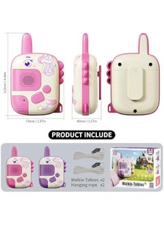Arabest Walkie Talkies Toys for Girls:Unicorn Toys 2 Pack Birthday Gifts for 3 4 5-7 8 Year Old Girls Toy for 4 5 6 7 8-10 Year Old Camping Outdoor Games, Stocking Stuffers for Girls Kids  - Image 4