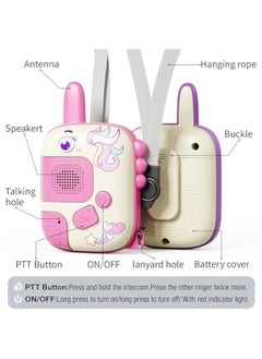 Arabest Walkie Talkies Toys for Girls:Unicorn Toys 2 Pack Birthday Gifts for 3 4 5-7 8 Year Old Girls Toy for 4 5 6 7 8-10 Year Old Camping Outdoor Games, Stocking Stuffers for Girls Kids  - Image 5