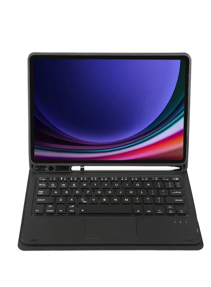 حافظة لهاتف سامسونج تابس 9 / اس 9 بلس مع لوحة مفاتيح بلوتوث حافظة كاندي تي بي يو ناعمة مع فتحة قلم - Image 2