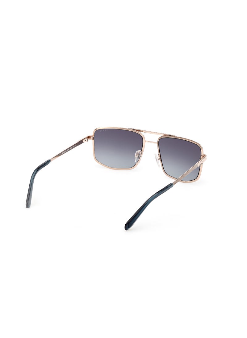 GUESS FULL RIM MALE NAVIGATOR GOLD METAL SUNGLASSES - Image 5