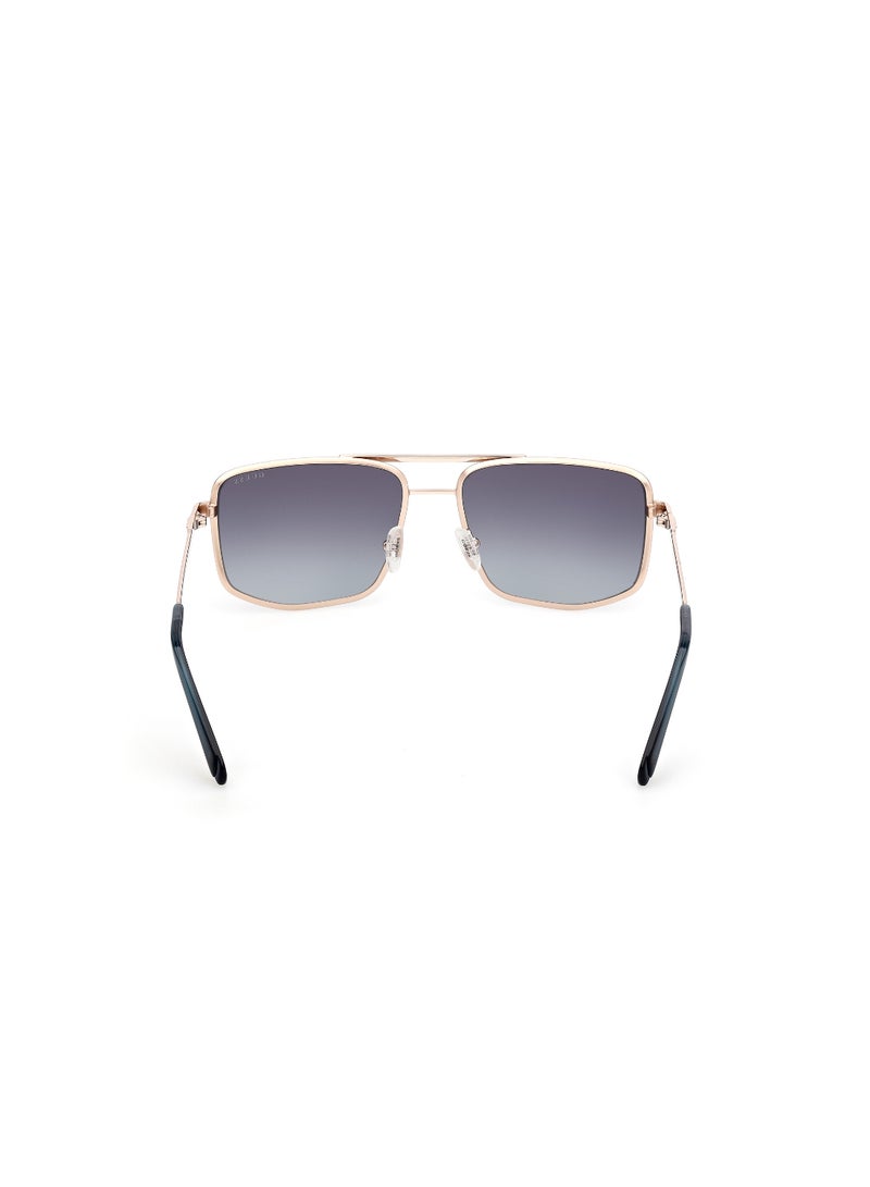GUESS FULL RIM MALE NAVIGATOR GOLD METAL SUNGLASSES - Image 4
