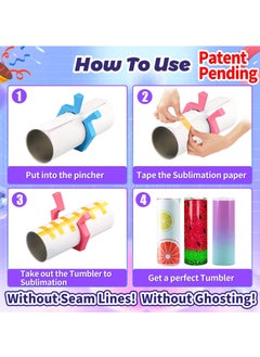 Y&D SYOSI 2Pcs Sublimation Tumblers Pinch, Tumbler Clamp Pinch Perfect Grip Tool for 20 Oz Blanks Cups Paper &  - Image 3