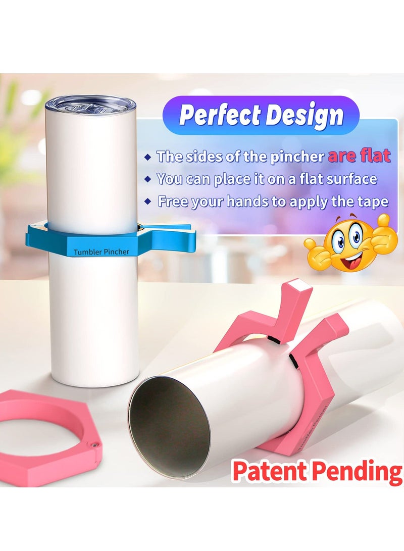 Y&D SYOSI 2Pcs Sublimation Tumblers Pinch, Tumbler Clamp Pinch Perfect Grip Tool for 20 Oz Blanks Cups Paper & - Image 5