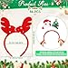Glitinsel 36 Pcs Christmas Headbands bulk with Assorted Design Reindeer Antlers Holiday Headbands Accessories for AdultsBasic Style - Image 4