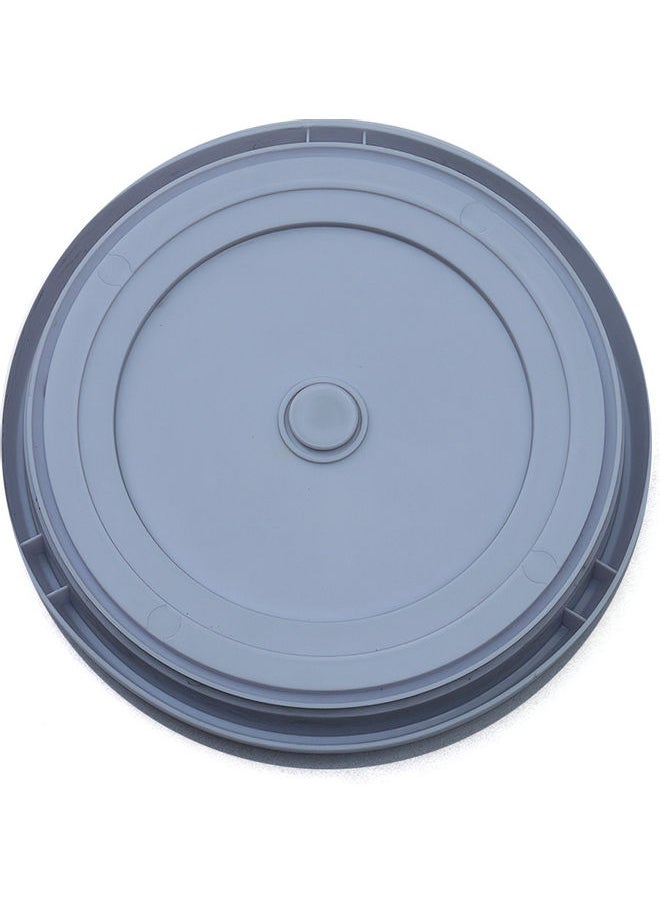 NIBEMINENT Non-Skid Turntable Pantry Tray Grey/White 25 x 3.4cm  - Image 3