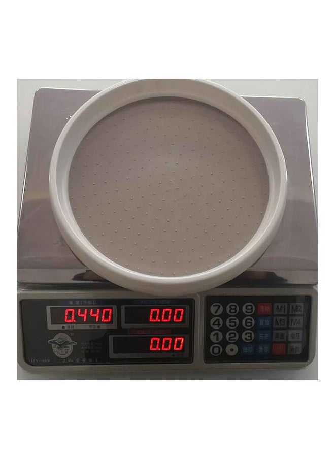 NIBEMINENT Non-Skid Turntable Pantry Tray Grey/White 25 x 3.4cm  - Image 2