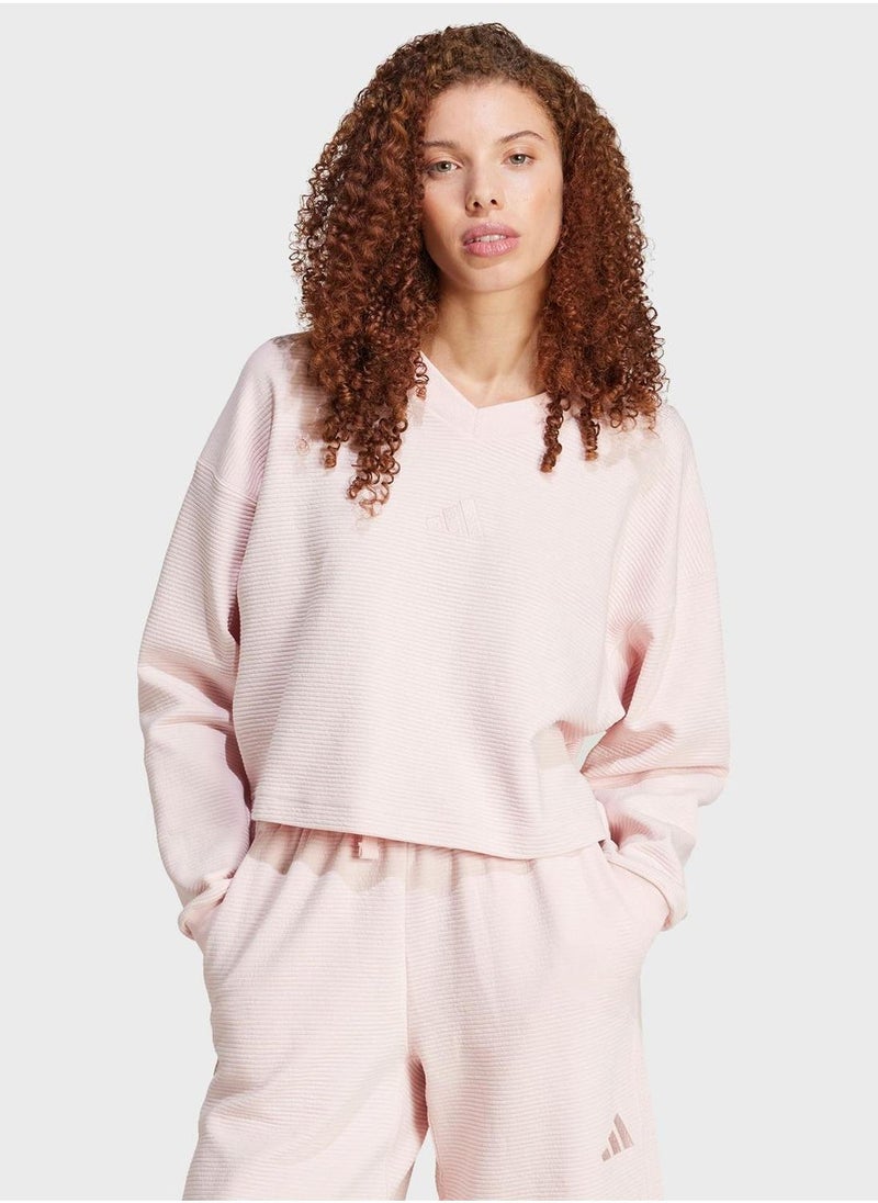 Adidas All Szn Ribbed Sweatshirt  - Image 1