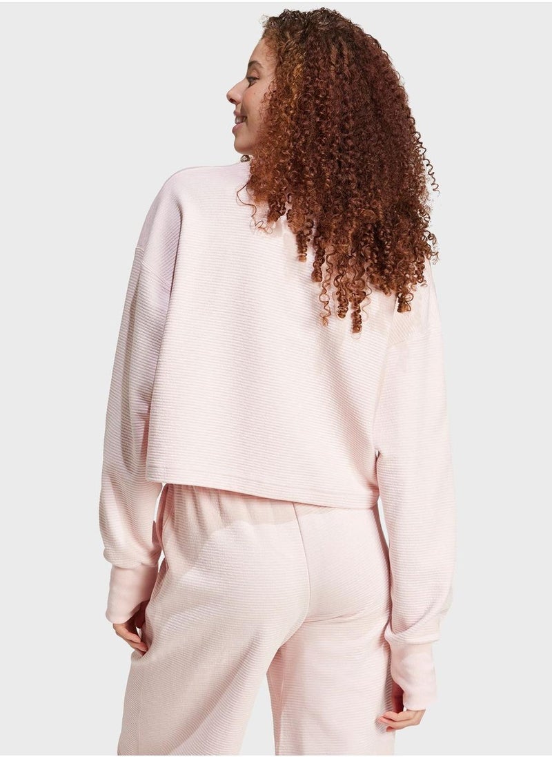 Adidas All Szn Ribbed Sweatshirt  - Image 2