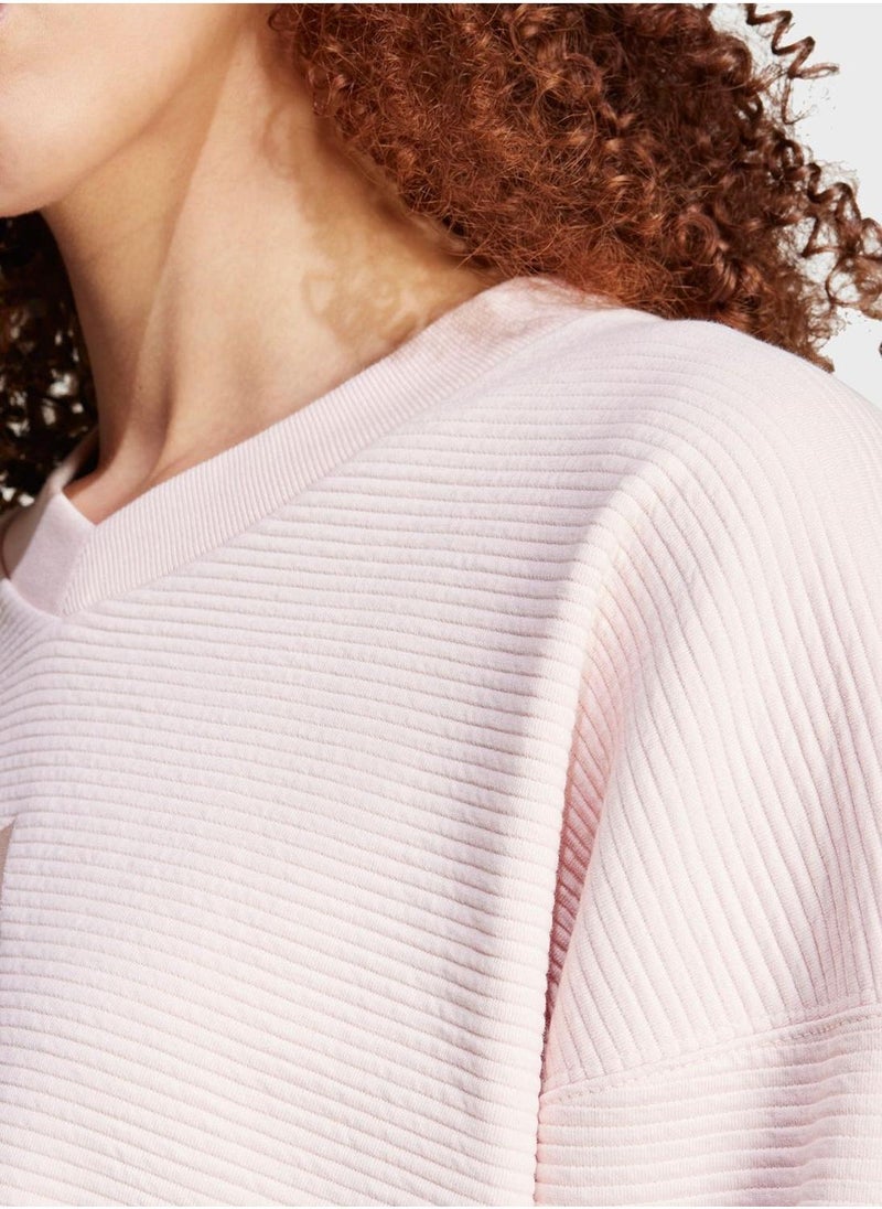 Adidas All Szn Ribbed Sweatshirt  - Image 3