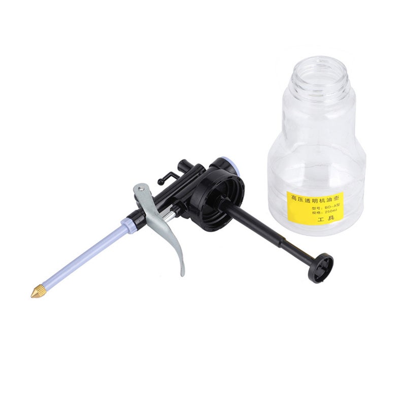 Transparent Oiler 5M Long Distance Injection High Strength Plastic Abrasion Resistant - Clear Body Oil Capacity Control Compact Oiler for Machinery Maintenance, Hardware Lubrication & Chemical Reagent - Image 5