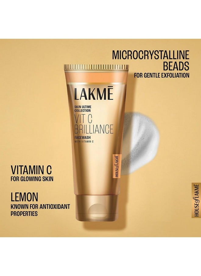 LAKME غسول وجه فيتامين C 9To5 مع كرات ميكروكريستالية لبشرة منتعشة ومتألقة 100 غ  - Image 4