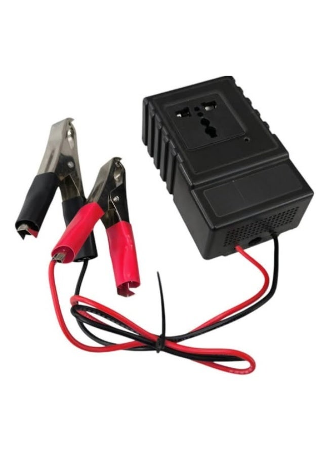 Smart Power Inverter 220W DC to AC Converter 12V/24V to 110V/220V with Dual USB Ports – Portable Car Inverter for Laptop, Phone, TV, Fan, and Home Appliances - Image 1