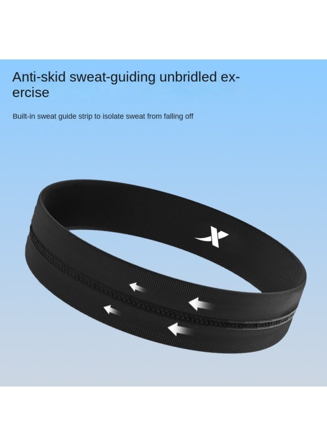 إكستيب Xtep عصابة رأس رياضية لللياقة البدنية والجري وتنس الريشة وكرة السلة للرجال والنساء عصابات رأس عصرية قابلة للتنفس تمتص العرق وتطرد العرق مضادة للعرق - Image 4
