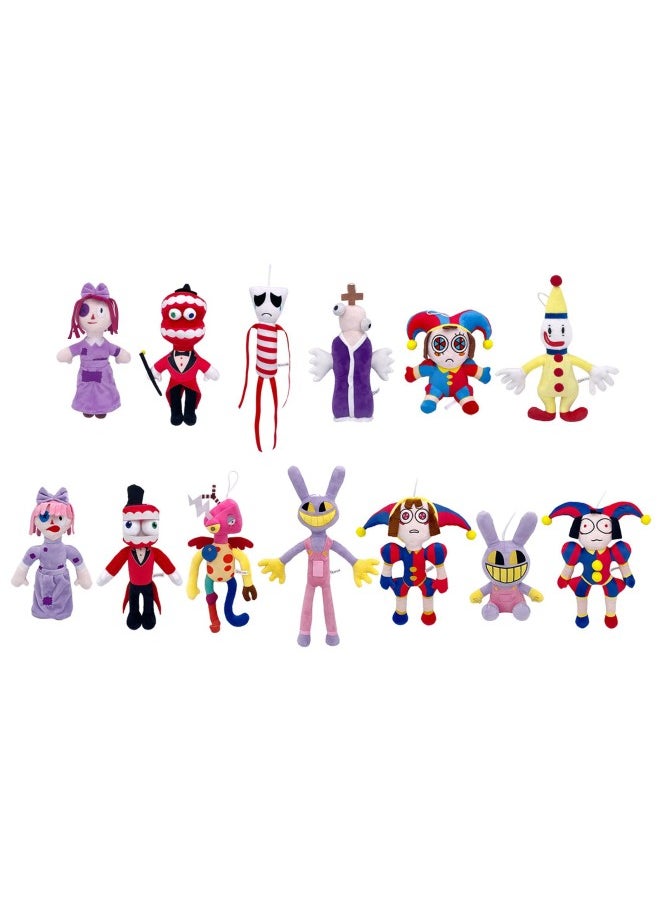 Generic - Arrival Amazing Digital Circus Plush Toy Clown Figure Super Soft Material Customizable Design PP Cotton Filled Ideal For All Ages-Specifications:30cm Three-dimensional Long Hat Girl-Color:Pu Bao - Image 1