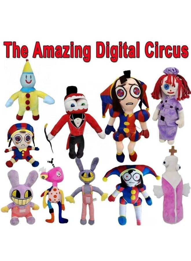Generic - Arrival Amazing Digital Circus Plush Toy Clown Figure Super Soft Material Customizable Design PP Cotton Filled Ideal For All Ages-Specifications:30cm Three-dimensional Long Hat Girl-Color:Pu Bao - Image 1