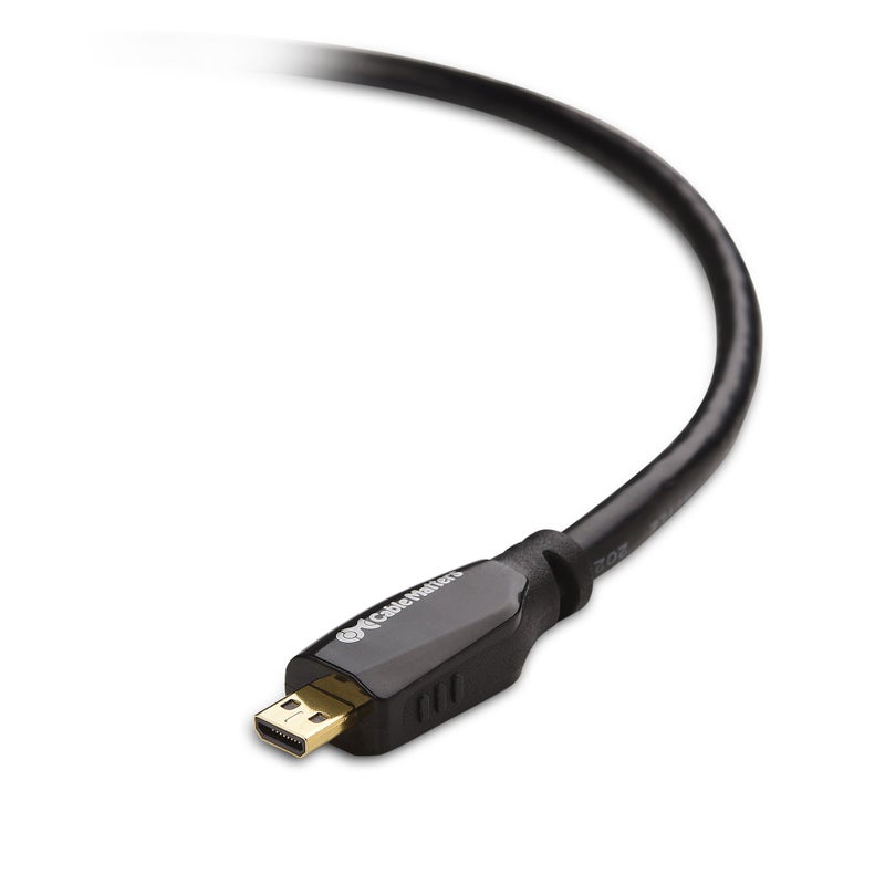 Cable Matters High-Speed Long 4K Micro HDMI to HDMI Cable - 25ft, Ideal for Tablet, Notebook, Camera, Raspberry Pi 4 and Raspberry Pi 5 - Image 4