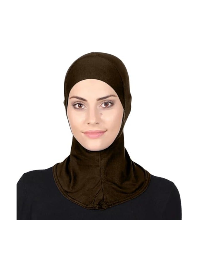 نينوش حجاب رياضي فوري للنساء، حجاب أنيق قابل للتمدد للنساء، جاهز لارتداء حجاب إسلامي فوري، وشاح جيرسي ناعم، ملابس إسلامية، حجاب طويل  - Image 1