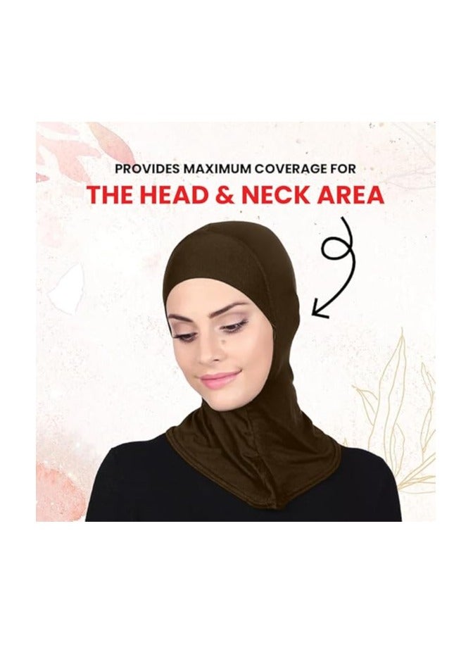 نينوش حجاب رياضي فوري للنساء، حجاب أنيق قابل للتمدد للنساء، جاهز لارتداء حجاب إسلامي فوري، وشاح جيرسي ناعم، ملابس إسلامية، حجاب طويل  - Image 5