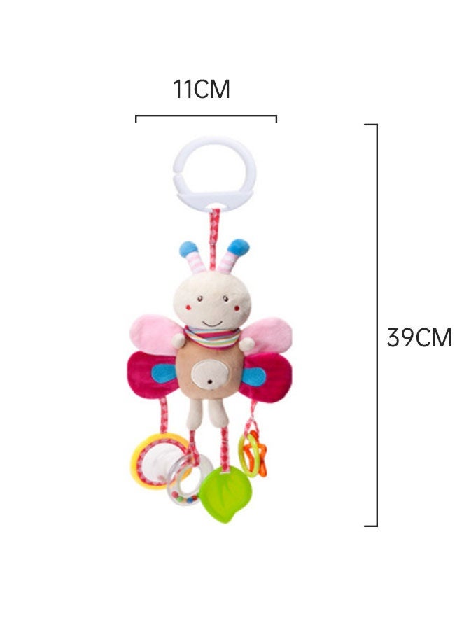 Baby Stroller Sensory Musical Toys, Soft Rattles Hanging Plush Activity Crib Car Seat Toys for Babies Boy Girl - Image 2