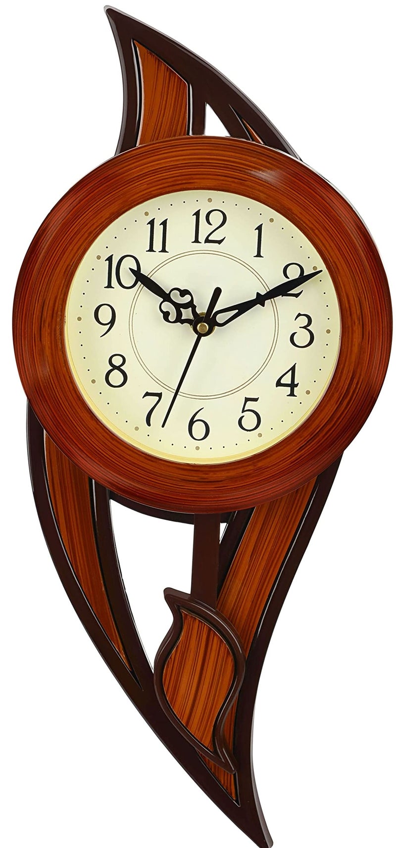 Harbour Analog Latest Stylish New Models Wall Clock with Pendulum for Home Living Room Hall Bedroom (Size Height 42.5 CM X Width 17.5 CM)- Home Decor Big Size Wall Clock MJ SN 18-3 - Image 5