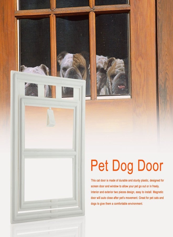 Cocoarm Pet Door, Screen Doggy Door Easy to Control Install in Interior and Exterior Doors Automatic Flap for Screen Window Gate (XL Font) - Image 2