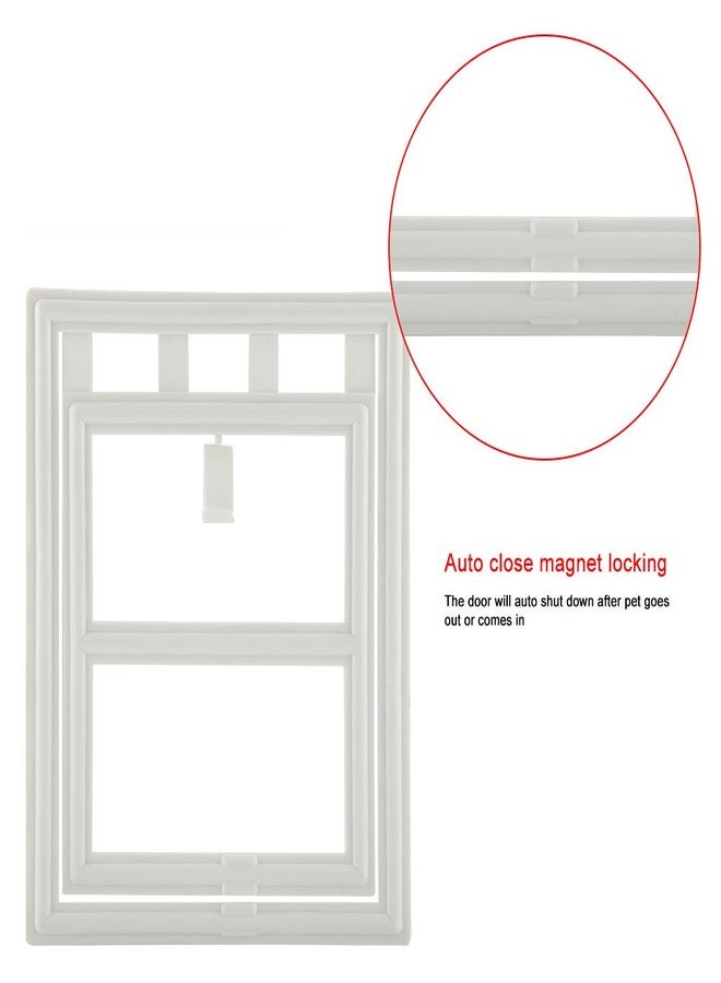 Cocoarm Pet Door, Screen Doggy Door Easy to Control Install in Interior and Exterior Doors Automatic Flap for Screen Window Gate (XL Font) - Image 5