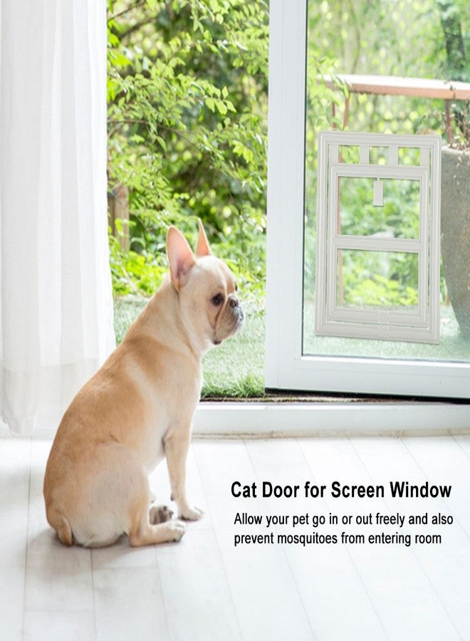 Cocoarm Pet Door, Screen Doggy Door Easy to Control Install in Interior and Exterior Doors Automatic Flap for Screen Window Gate (XL Font) - Image 4