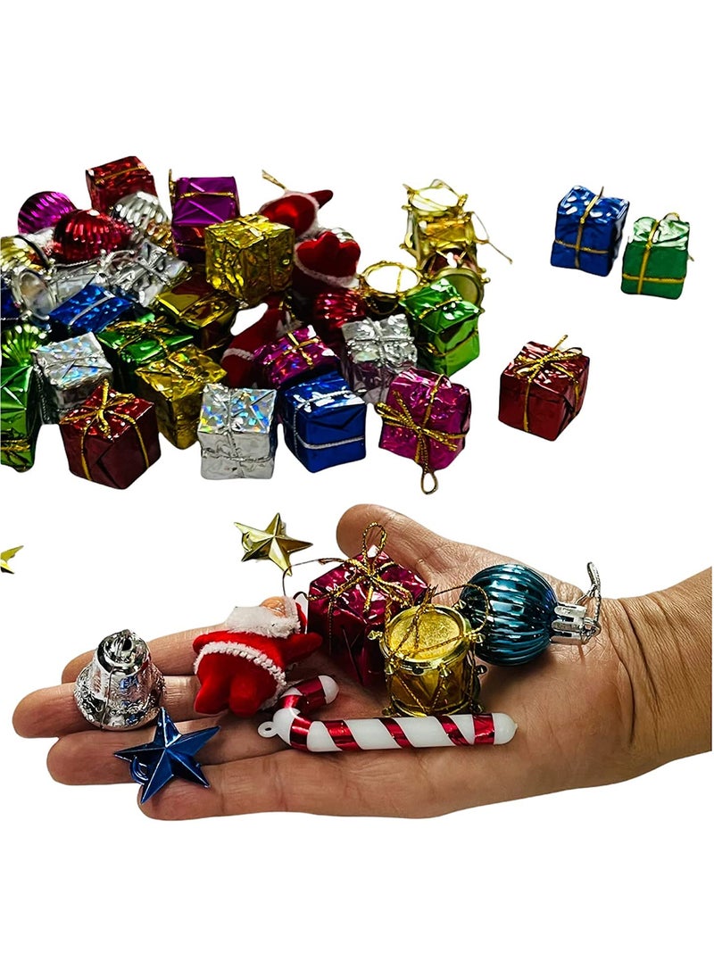 RASHRI ; One For All RASHRI One For All Plastic X MAS Tree Decorations Combo Multi_Small Pack of 82  - Image 2