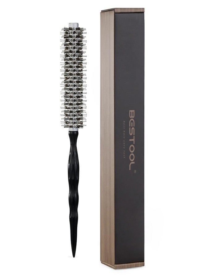 BESTOOL Lightweight Round Brush for Blow out Styling Small Boar Bristle Hair Brush to Add Shine/Smooth Creat Volume Best for Short/Medium Hair - Image 1