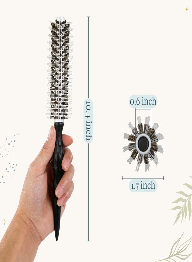 BESTOOL Lightweight Round Brush for Blow out Styling Small Boar Bristle Hair Brush to Add Shine/Smooth Creat Volume Best for Short/Medium Hair - Image 5