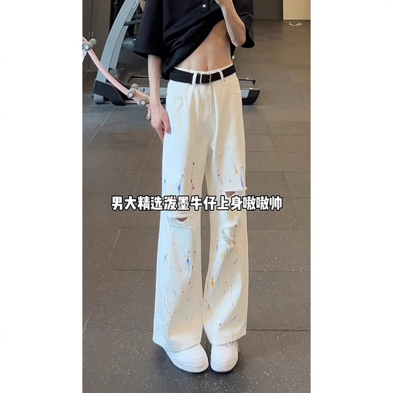 Unisex Casual Daily Denim Jeans - Image 4