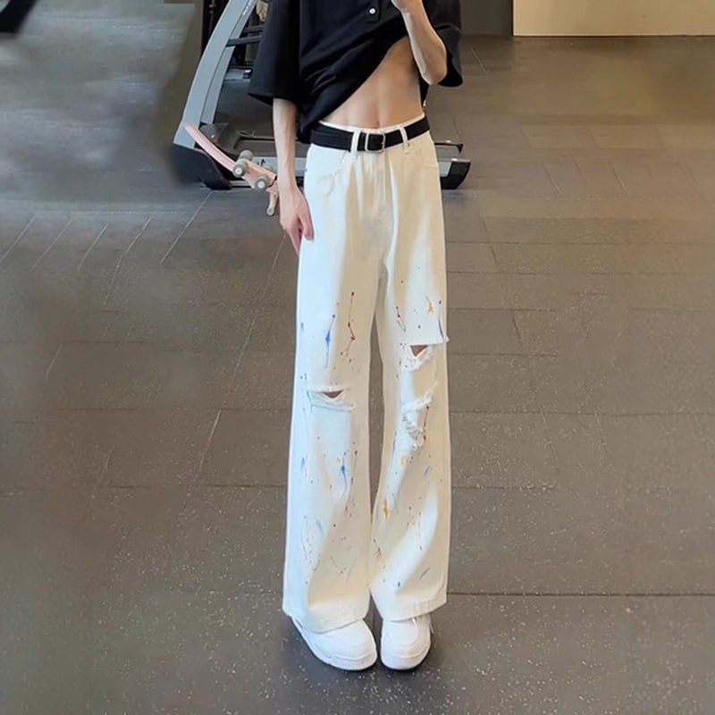 Unisex Casual Daily Denim Jeans - Image 2
