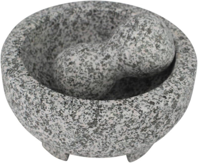Imusa USA Granite Molcajete Spice Grinder 6-Inch, Gray - Image 1