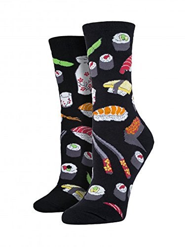 Socksmith Ladies Sushi Novelty Sock, Shushi Black, (Sock size 9-11 fits Shoe size 5-10-5) - Image 3