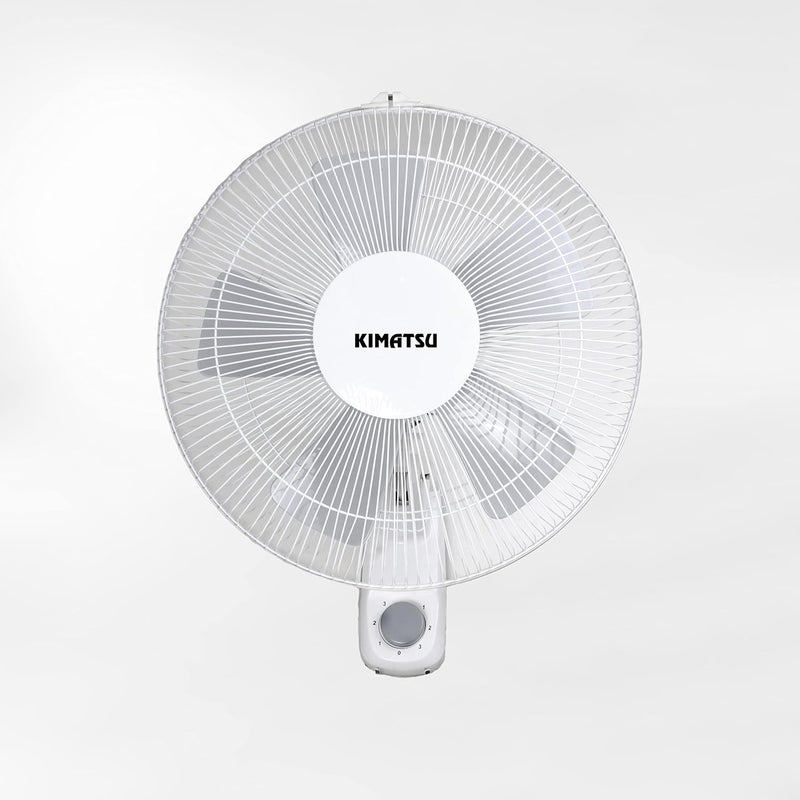 KIMATSU KIMATSU Aura High Speed Wall Fan for Cooling with Automatic Oscillation 400 mm 60W White  - Image 1