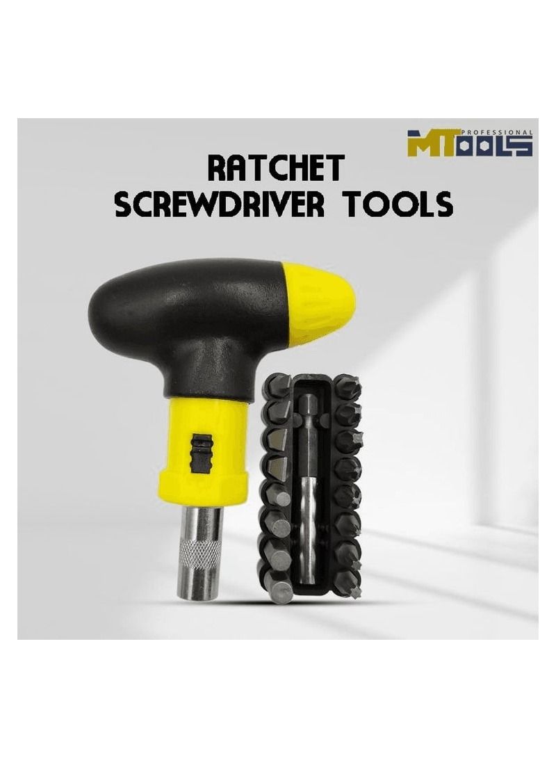إم تولز مجموعة مفكات براغي MTools 13290 أداة إصلاح مفك براغي بمقبض على شكل حرف T مجموعة أدوات مفك براغي بمقبض على شكل حرف T مكونة من 19 قطعة - Image 1